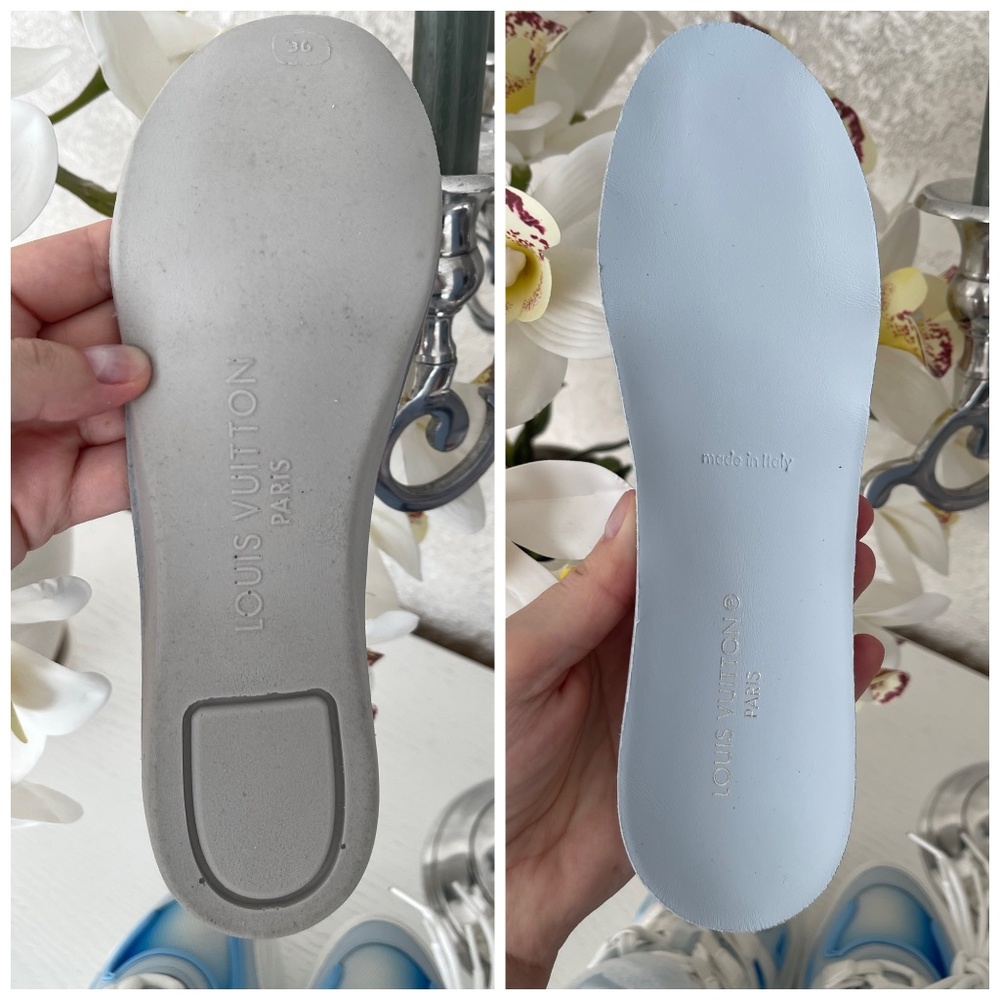 LOUIS VUITTON WOMEN'S ARCHLIGHT SNEAKERS LIGHT BLUE SIZE 36 AUTHENTIC ๐ - Picture 11 of 15